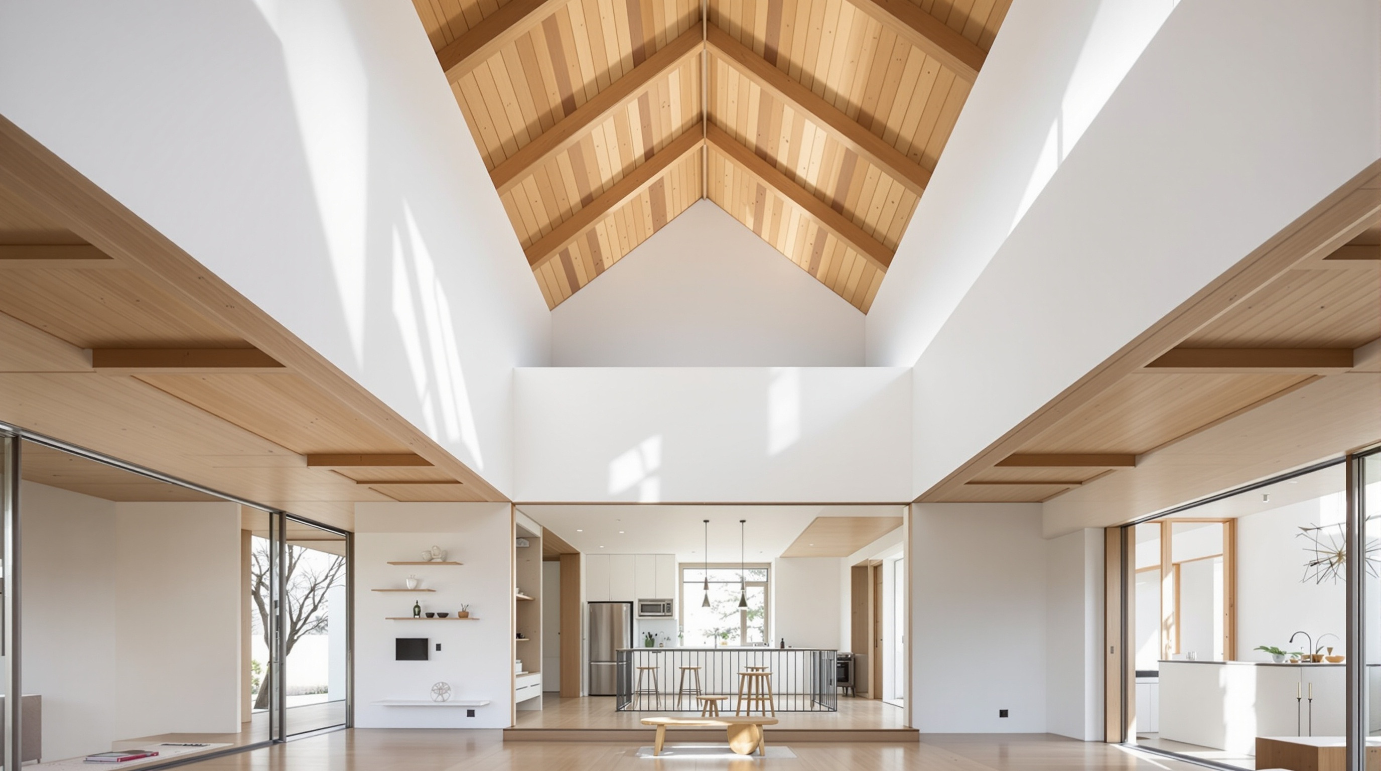 吹き抜けのある住宅